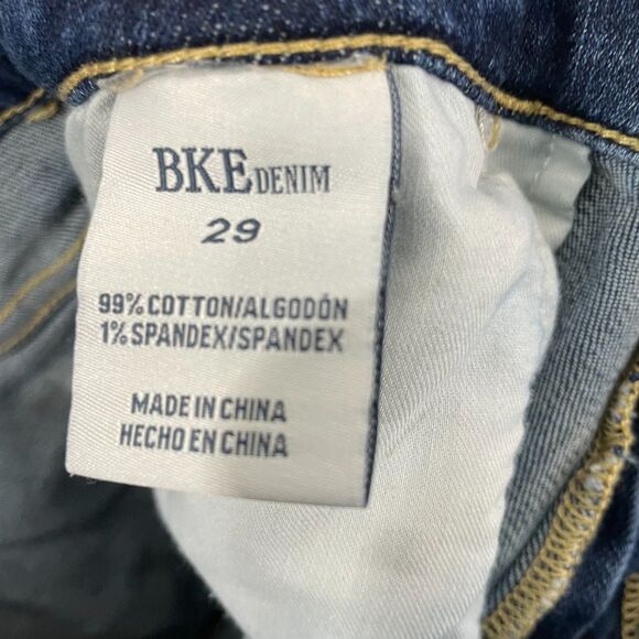 Buckle BKE Victoria Jeans Women 29 Dark Wash Mid Rise Ankle Skinny Distressed - Picture 4 of 11